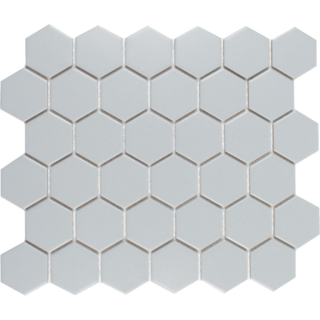 Tesoro 11" x 12.5" Gallery Pressed Textured Hexagon Porcelain Mosaic