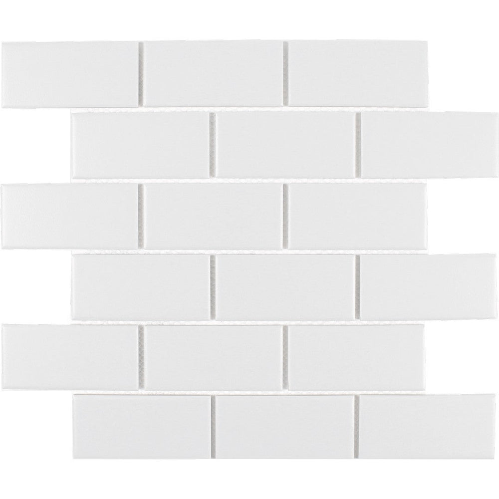 Tesoro 11.25" x 11.5" Gallery Pressed Textured Staggered Porcelain Mosaic