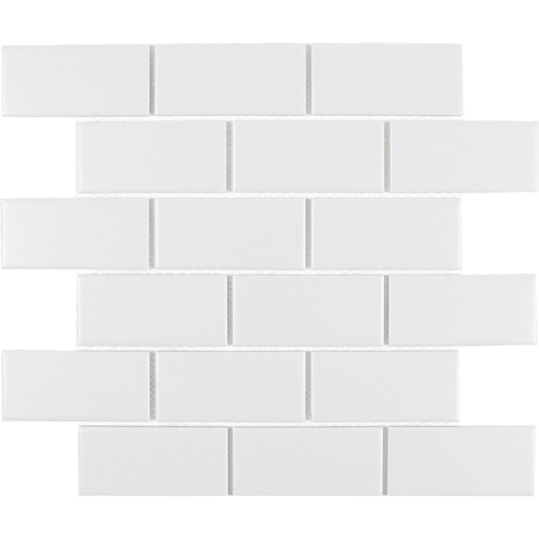 Tesoro 11.25" x 11.5" Gallery Pressed Textured Staggered Porcelain Mosaic