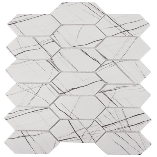 Tesoro 12" x 12" Native Matte 2x4" Picket Glass Mosaic