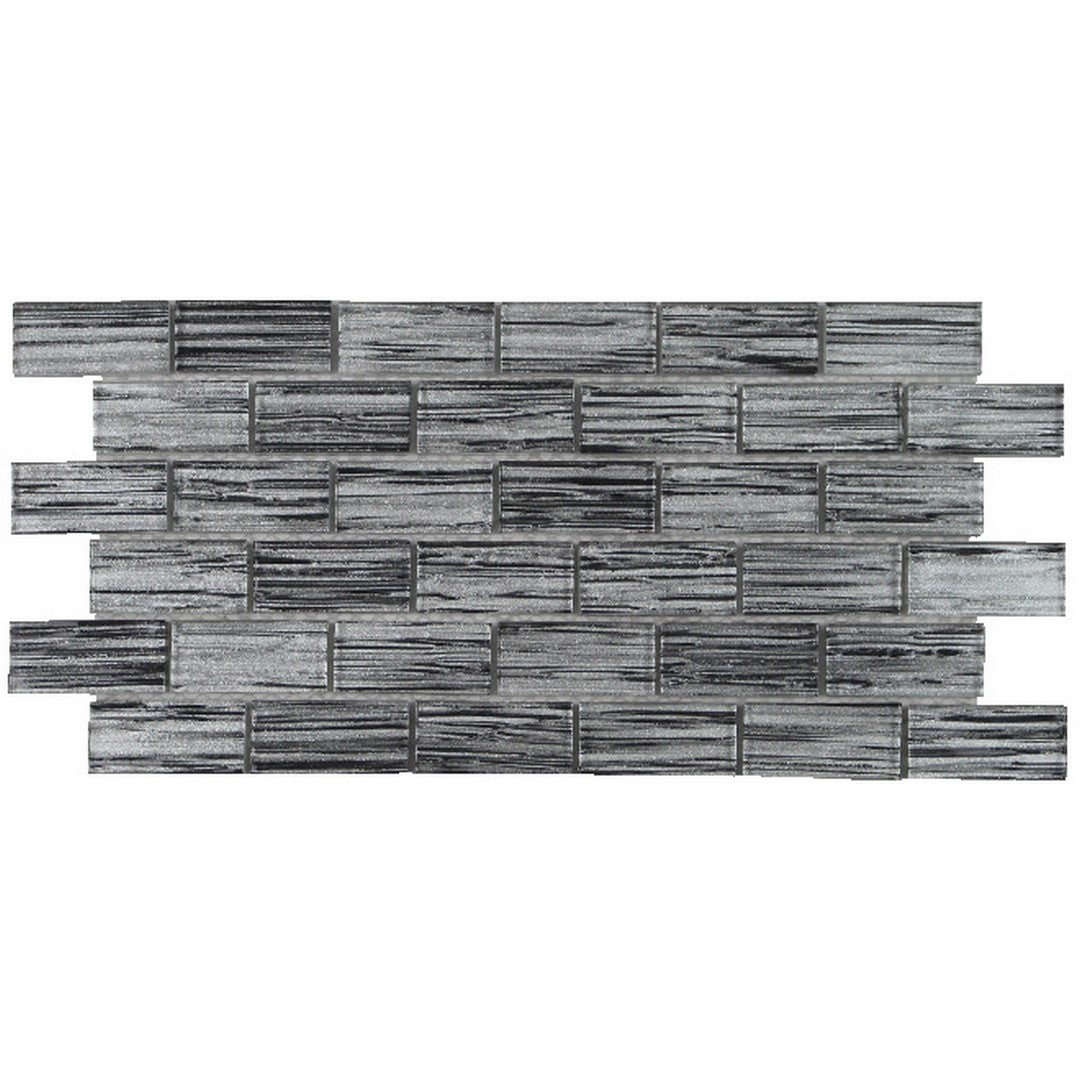 Tesoro 11.75" x 11.75" Rainbow Indoor 1x2" Glass Mosaic