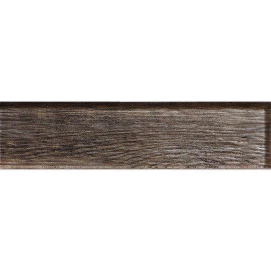 Tesoro 3" x 12" Wood Glass Glass Tile