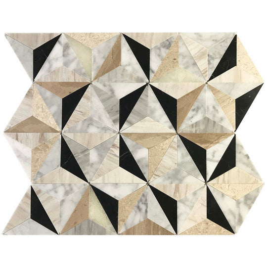 Ottimo Tribeca 14" x 16" Polished Stone Mosaic