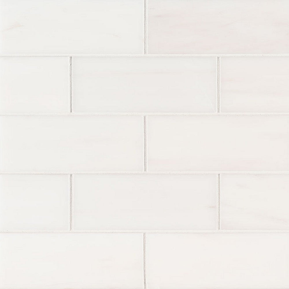 MS International Bianco Dolomite 3" x 6" Polished Marble Subway Tile