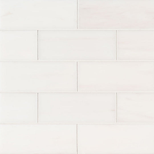 MS International Bianco Dolomite 3" x 6" Polished Marble Subway Tile