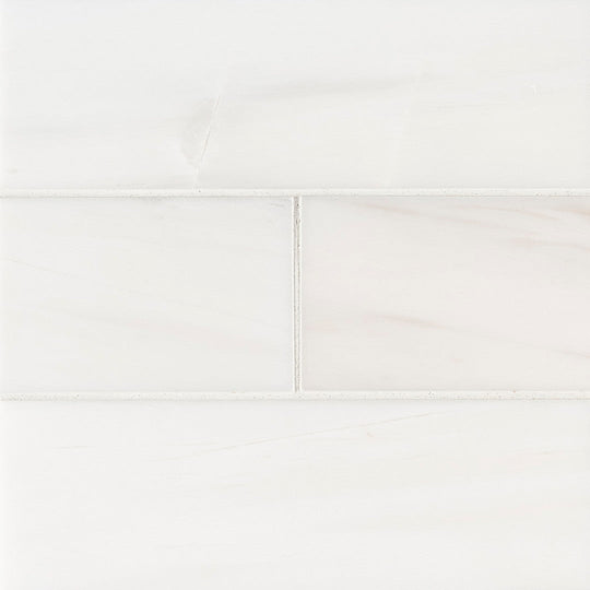 MS International Bianco Dolomite 4" x 12" Polished Marble Subway Tile