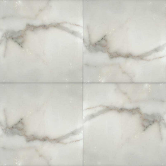 MS International Calacatta Gold 12" x 12" Polished Marble Tile