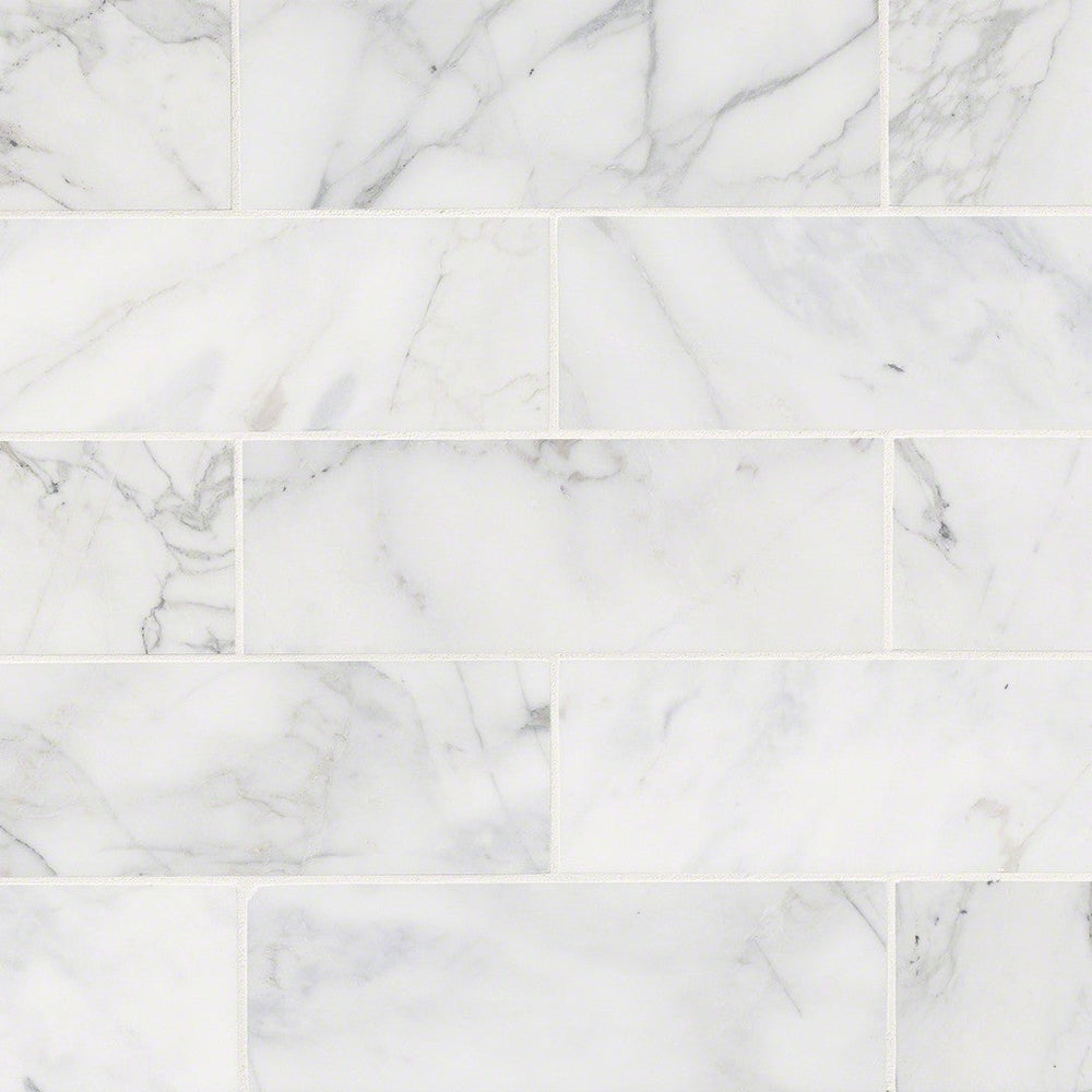 MS International Calacatta Cressa 4" x 12" Honed Marble Subway Tile