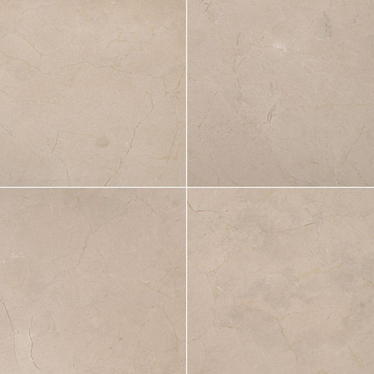 MS International Crema Marfil Select 12" x 12" Honed Marble Tile