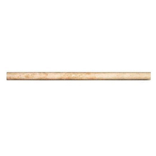 MS International Chiaro 0.75" x 12" Honed Travertine Pencil Molding