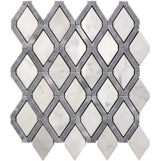 MiR Waterjet 10.6" x 11.4" Natural Stone Mosaic Polished