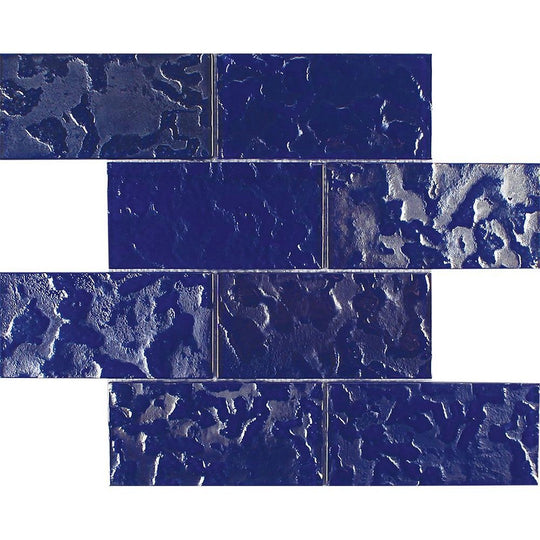 Tesoro 11.75" x 11.75" Lightwaves Interlocking Textured Glass Mosaic