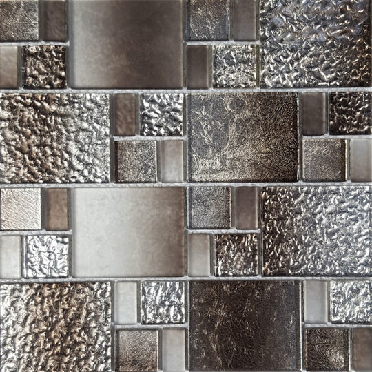 Tesoro 11.75" x 11.75" Terra Bella Glass Random Mosaic