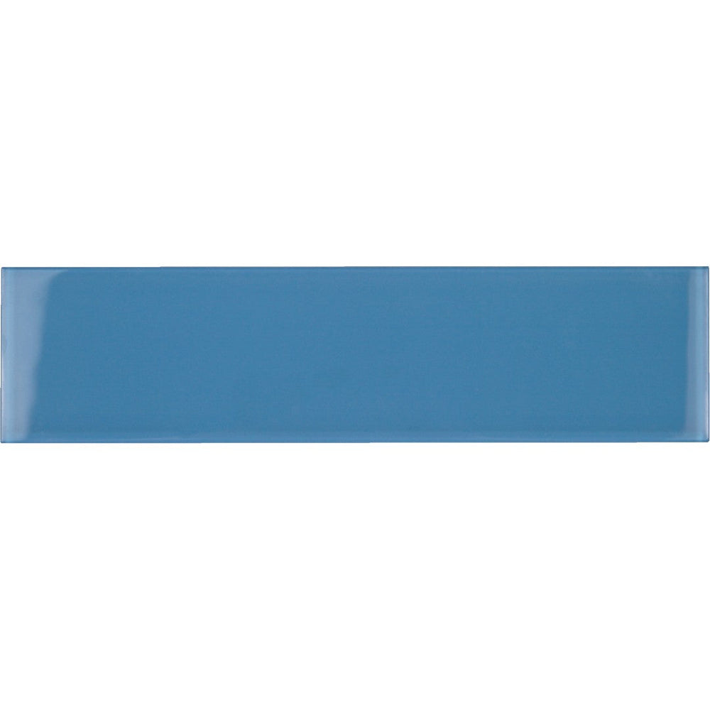 Tesoro 3" x 12" Terra Piscina Glossy Glass Tile