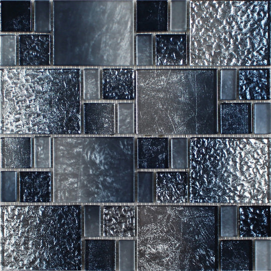 Tesoro 11.75" x 11.75" Terra Bella Glass Random Mosaic