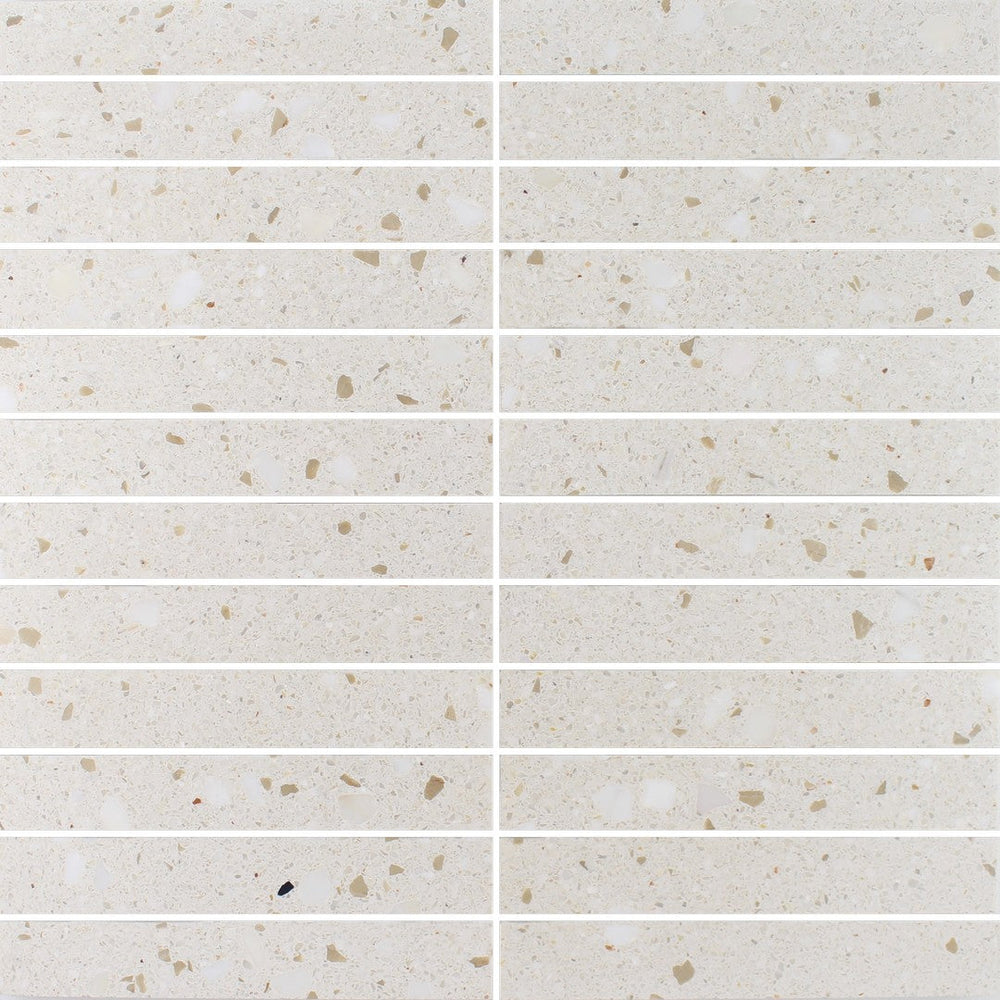 Tesoro 12" x 12" Venice Honed 1x6" Stacked Natural Stone Mosaic