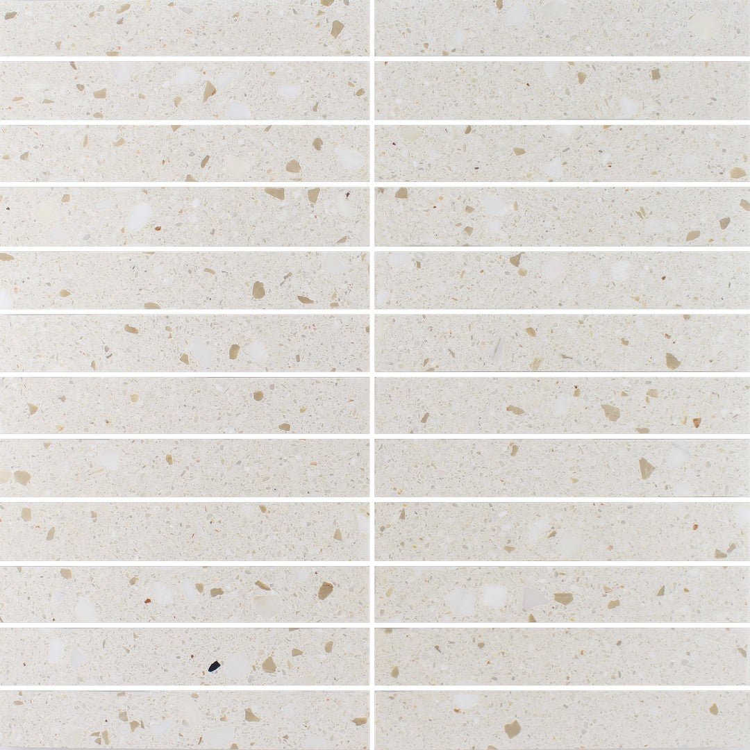 Tesoro 12" x 12" Venice Honed 1x6" Stacked Natural Stone Mosaic