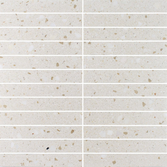 Tesoro 12" x 12" Venice Honed 1x6" Stacked Natural Stone Mosaic