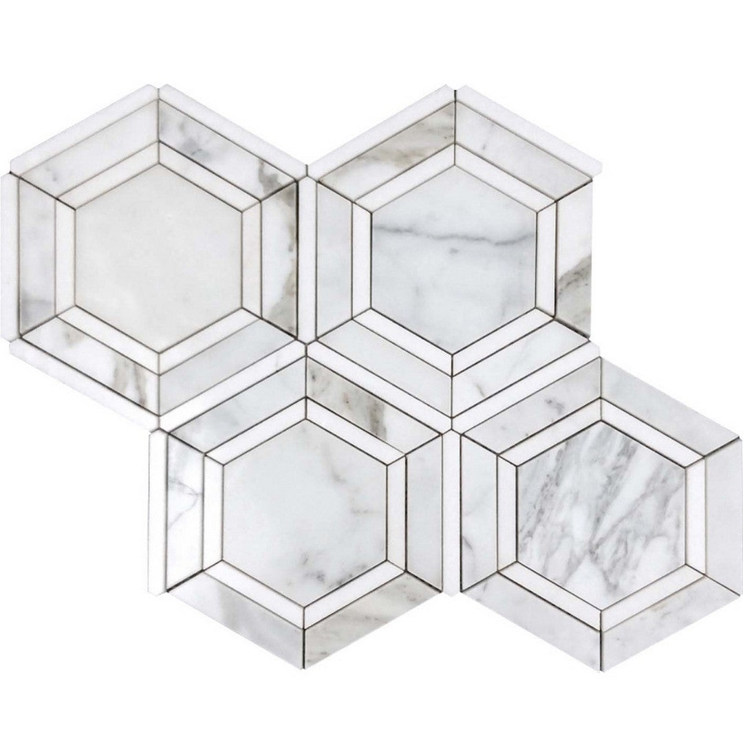 MiR Tuscany 11.6" x 13.4" Marble Mosaic Polished