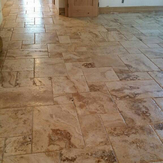 MS-International-Picasso-8-x-RL-Brushed,Chiseled,Honed,Unfilled-Travertine-Versailles-Pattern-Tile-Picasso