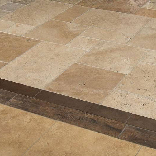 MS-International-Tuscany-Walnut-16-x-RL-Chiseled,-Unfilled,-Honed-Travertine-Versailles-Pattern-Tile-Tuscany-Walnut