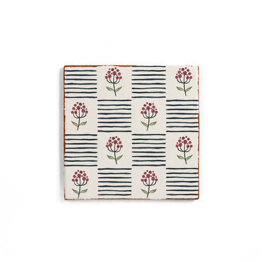 Bedrosians Palmetto 6" x 6" Matte Ceramic Terracotta Field Wall Tile