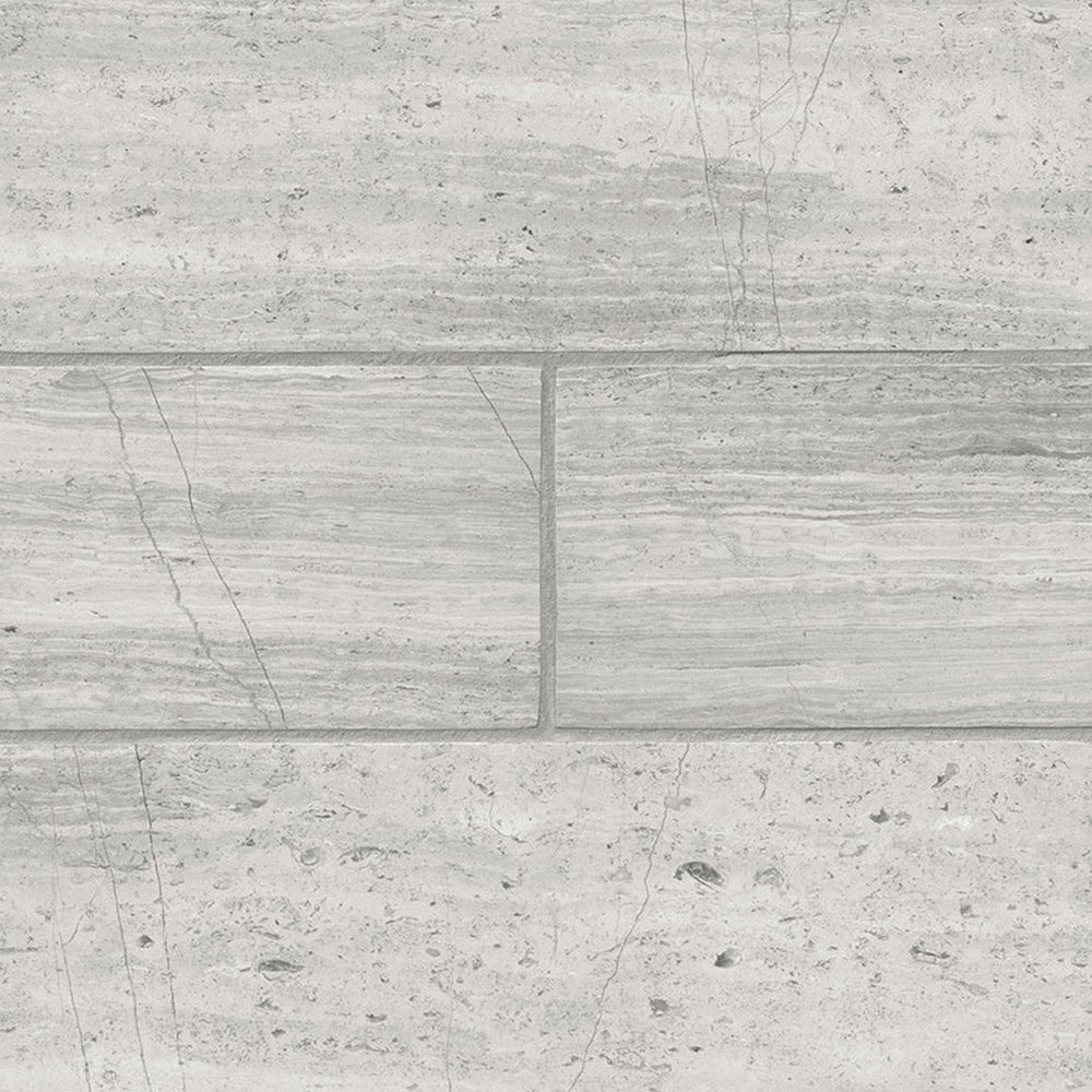 MS International White Oak 4" x 12" Honed Marble Subway Tile