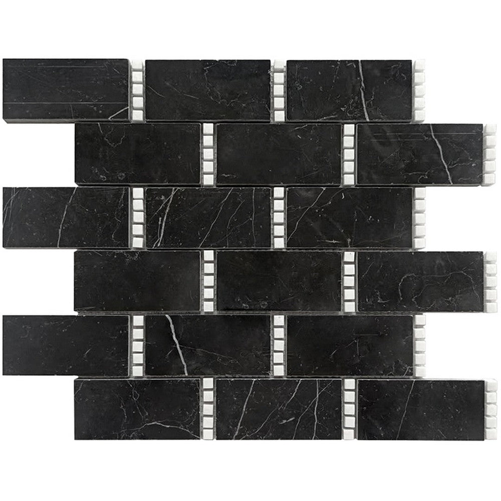 MiR Tuxedo Park 11.7" x 13" Natural Stone Mosaic Polished