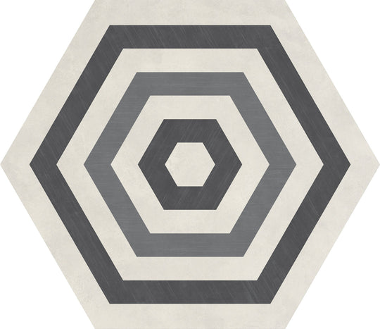 Daltile Bee Hive 20" x 24" Matte Porcelain Hexagon Deco Floor Tile