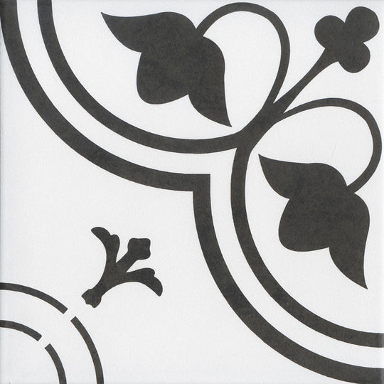 Floors 2000 Tulip 8" x 8" Pressed Matte Porcelain Deco Tile