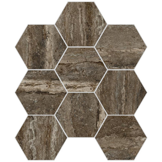 Emser Tile 9" x 11" Expanse Dynamix Matte Porcelain 3" Mosaic