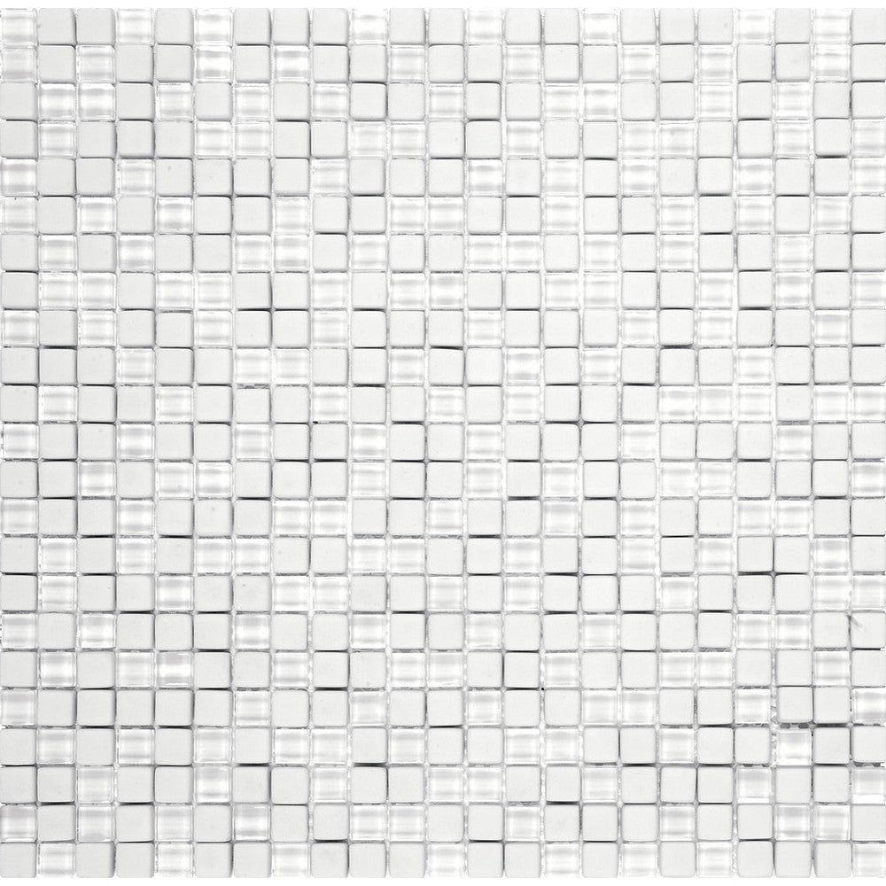 Bati Orient 12" x 12" Linear Glass Matte & Glossy 0.5" Mosaic