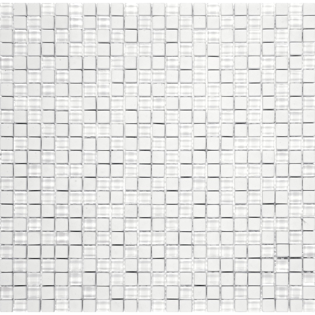 Bati Orient 12" x 12" Linear Glass Matte & Glossy 0.5" Mosaic