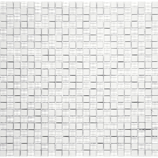 Bati Orient 12" x 12" Linear Glass Matte & Glossy 0.5" Mosaic