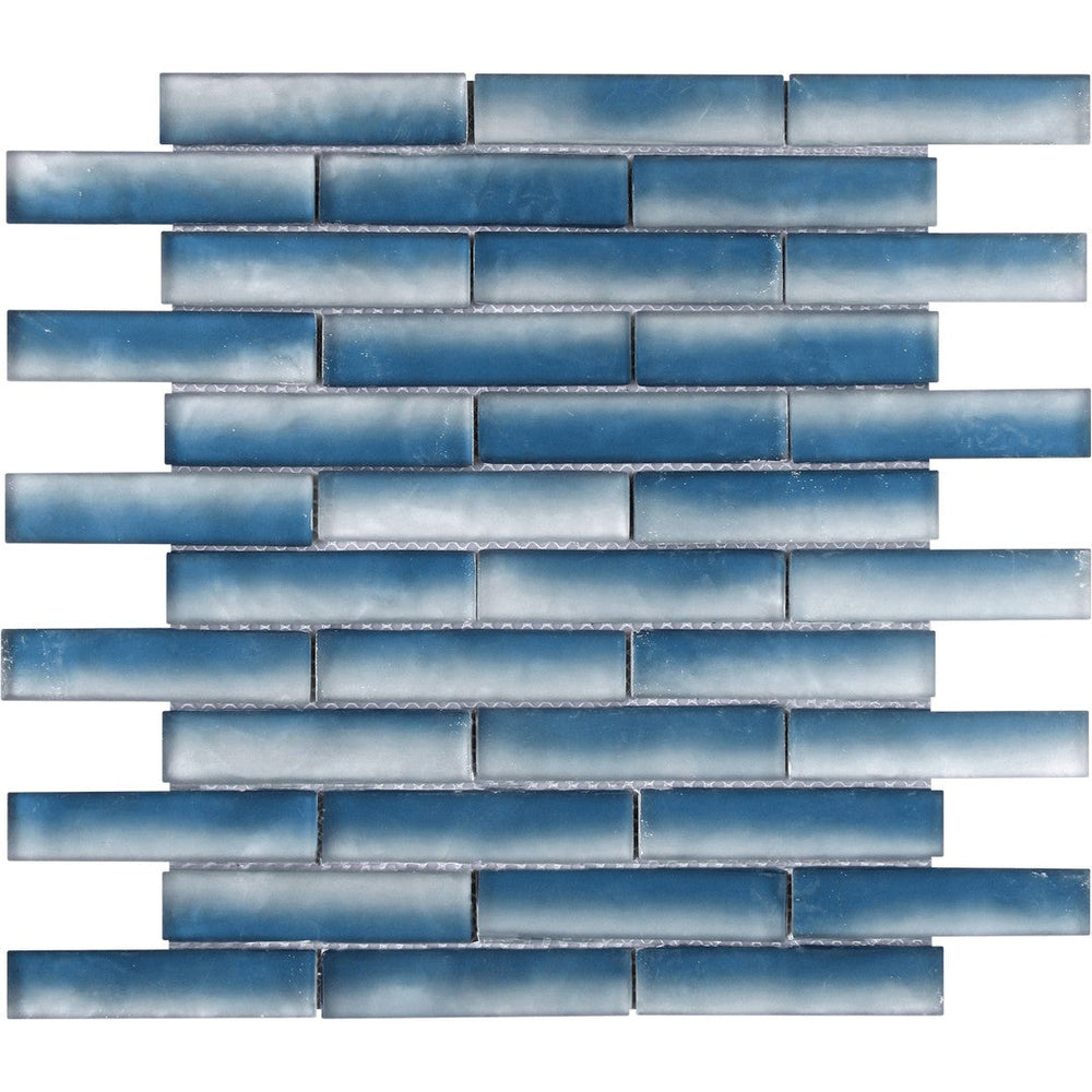 Bati Orient 11.8" x 11.7" Linear Glass Matte Baguette Mosaic