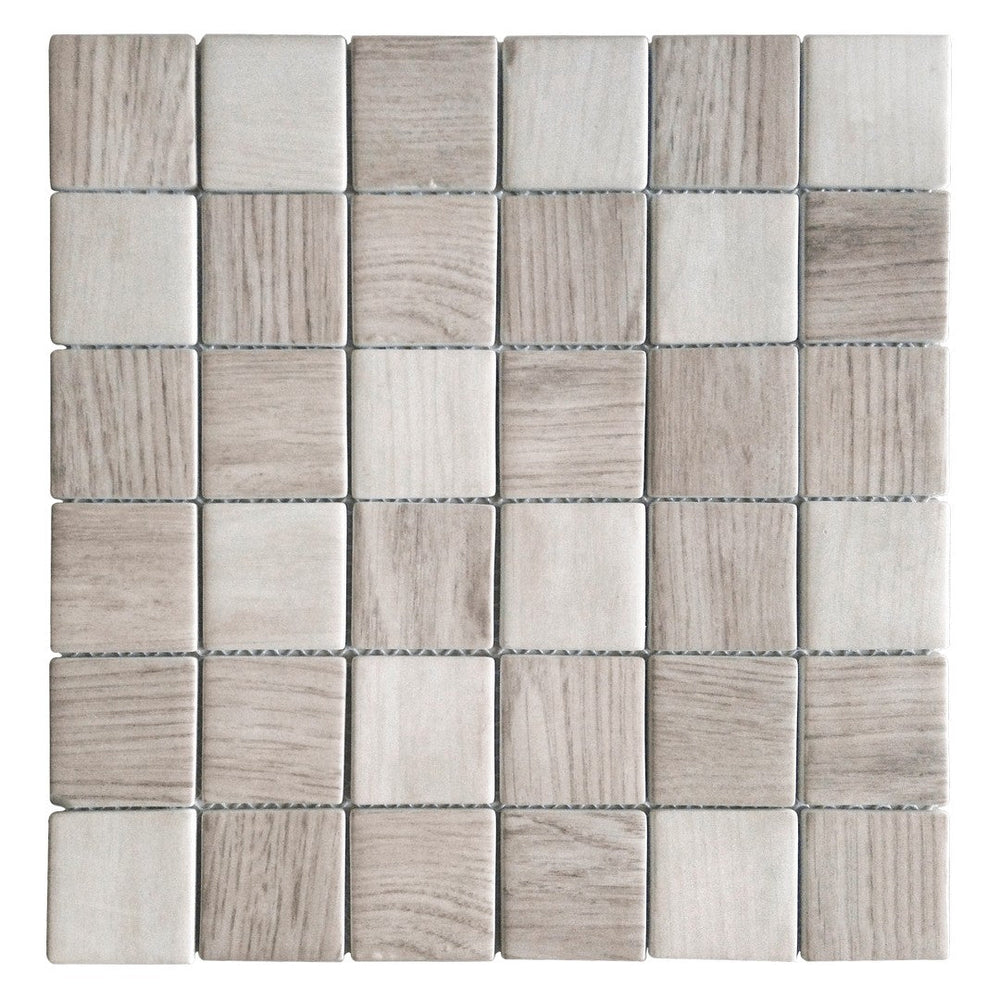 Bati Orient 12" x 12" Linear Glass Recycled 2" Mosaic