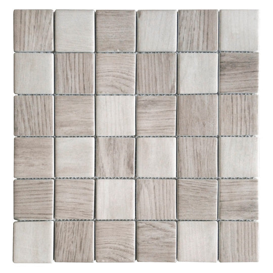 Bati Orient 12" x 12" Linear Glass Recycled 2" Mosaic