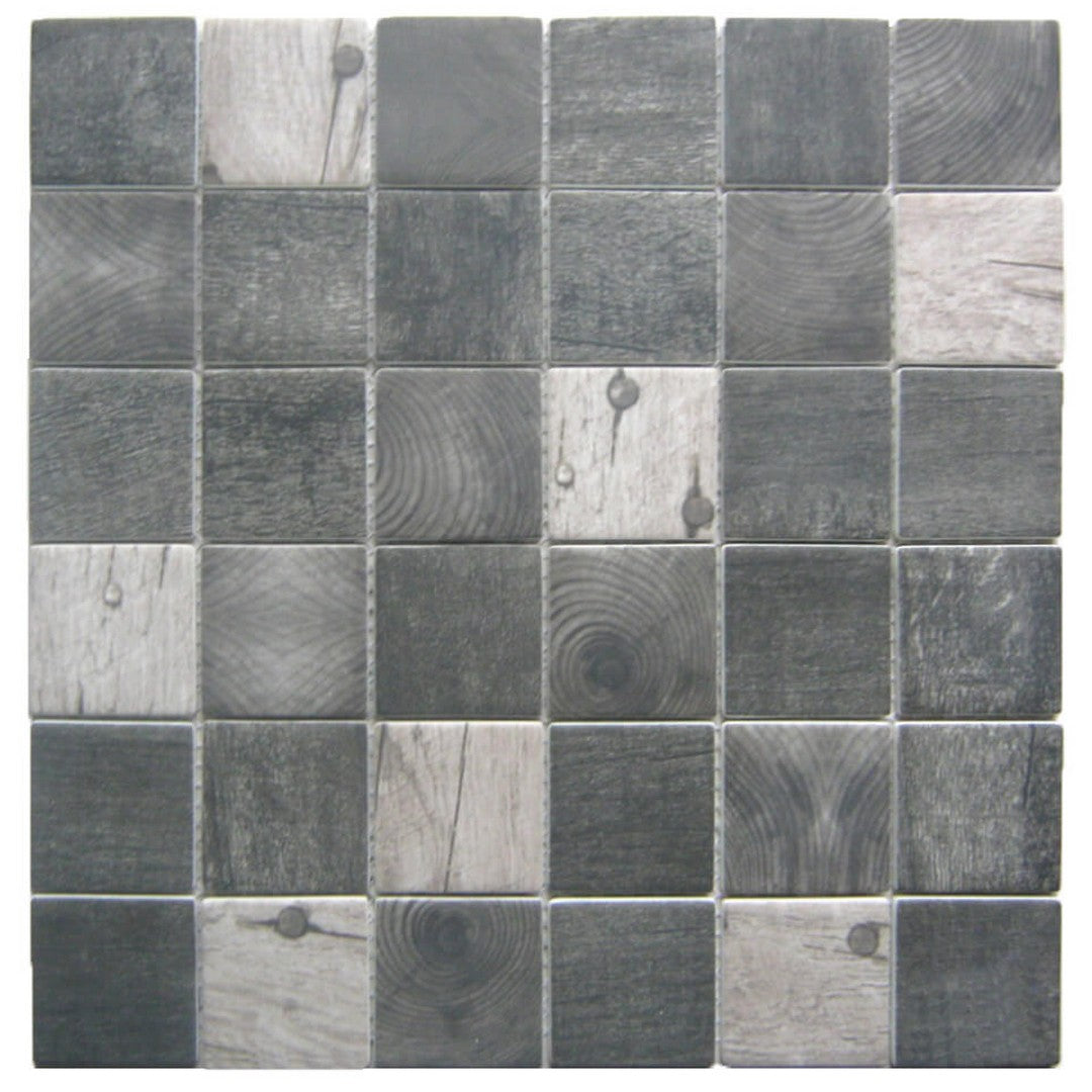 Bati Orient 12" x 12" Linear Glass Recycled 2" Mosaic