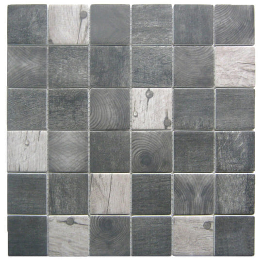 Bati Orient 12" x 12" Linear Glass Recycled 2" Mosaic