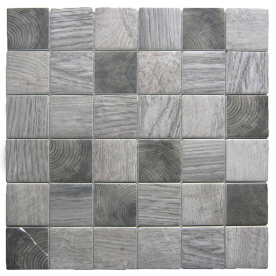 Bati Orient 12" x 12" Linear Glass Recycled 2" Mosaic