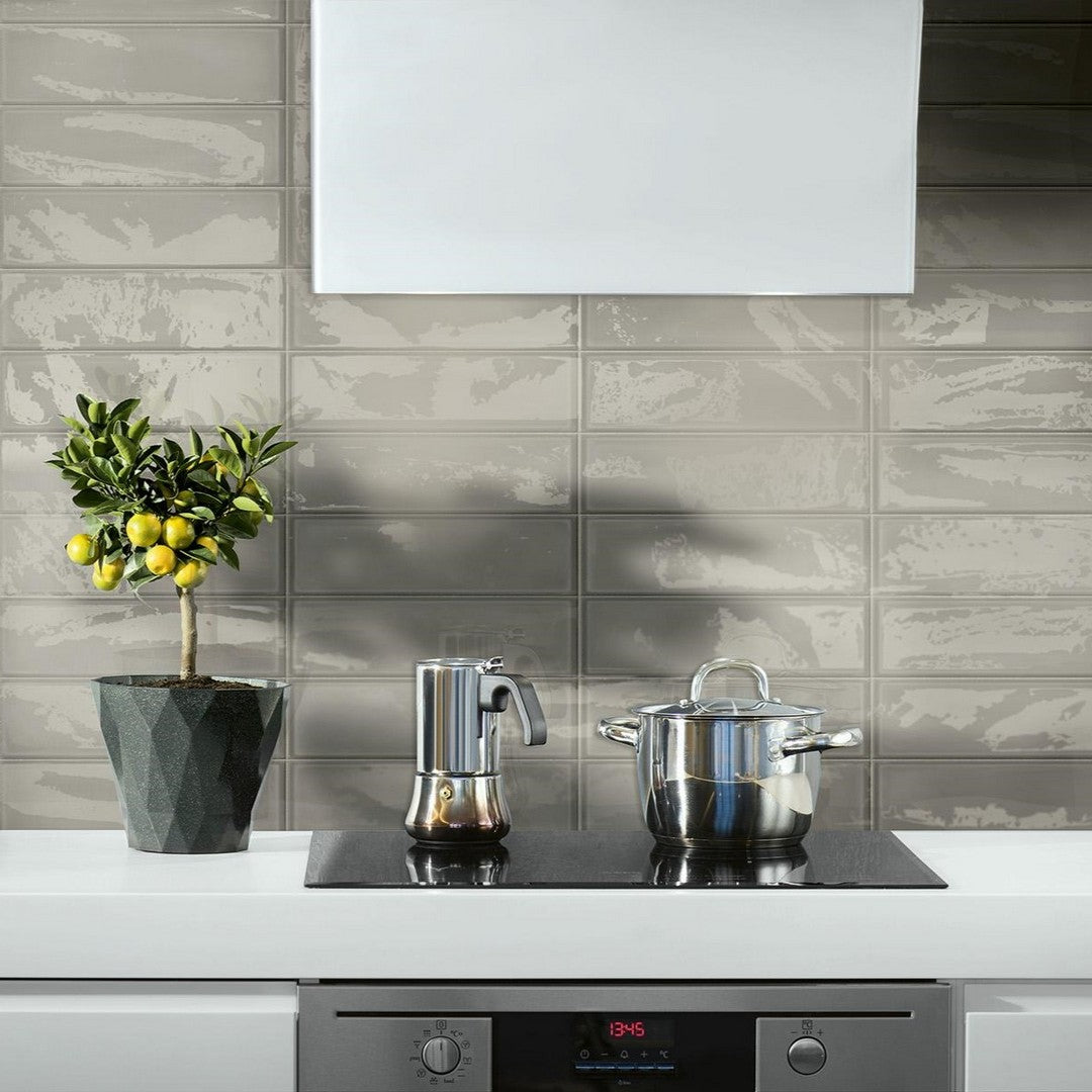 Tesoro-4-x-12-Glassalike-Pressed-Glossy-Block-Porcelain-Wall-Tile-Grigio