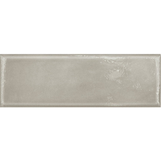 Tesoro 4" x 12" Glassalike Pressed Glossy Block Porcelain Wall Tile