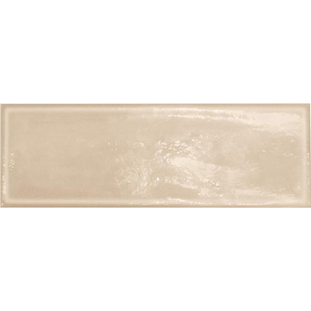 Tesoro 4" x 12" Glassalike Pressed Glossy Block Porcelain Wall Tile