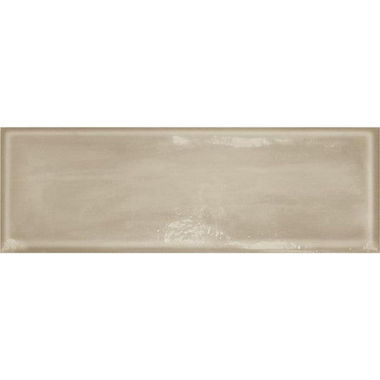 Tesoro 4" x 12" Glassalike Pressed Glossy Block Porcelain Wall Tile
