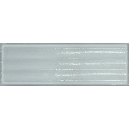 Tesoro 4" x 12" Glassalike Pressed Glossy Fluted Porcelain Wall Tile