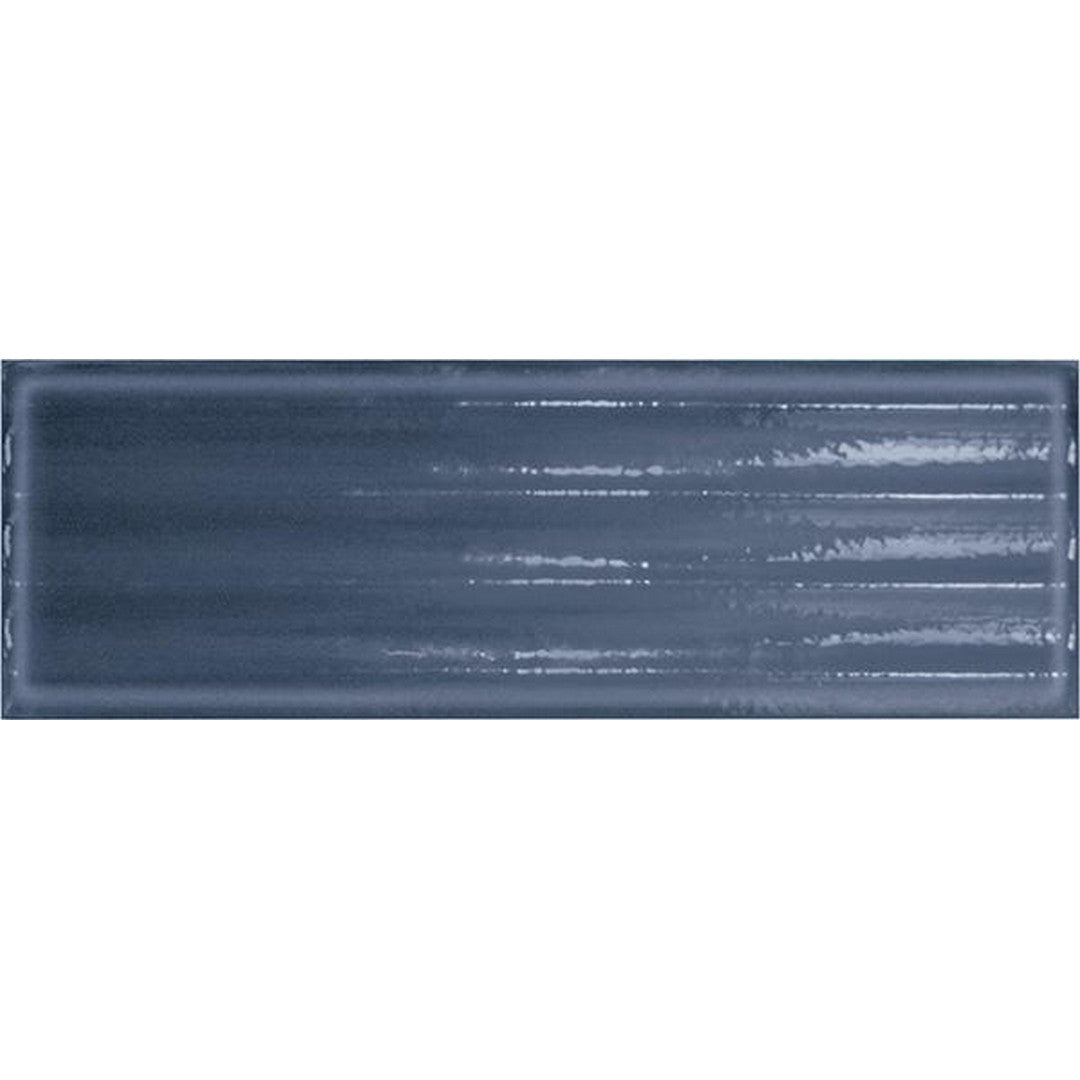 Tesoro 4" x 12" Glassalike Pressed Glossy Fluted Porcelain Wall Tile