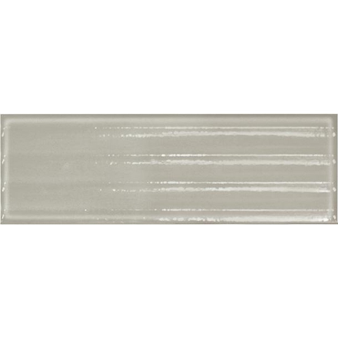 Tesoro 4" x 12" Glassalike Pressed Glossy Fluted Porcelain Wall Tile