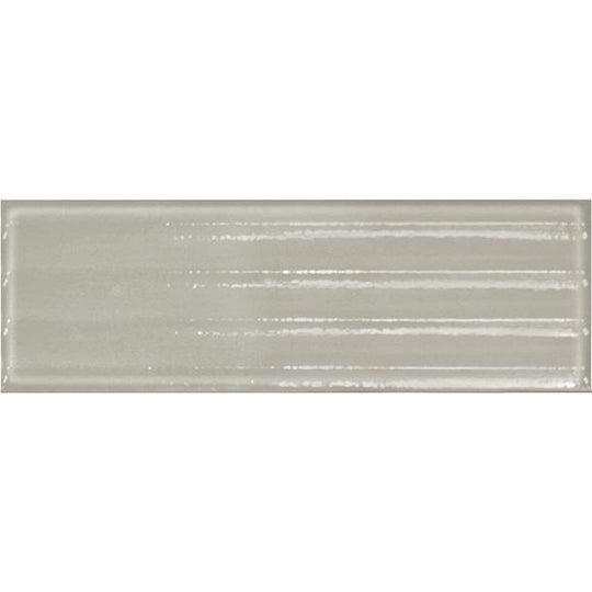 Tesoro 4" x 12" Glassalike Pressed Glossy Fluted Porcelain Wall Tile
