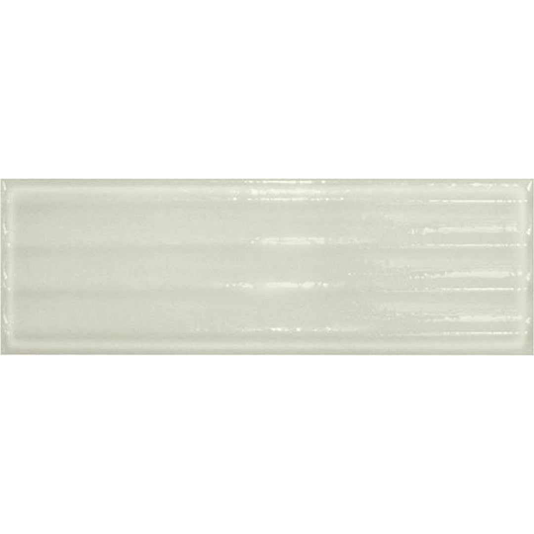 Tesoro 4" x 12" Glassalike Pressed Glossy Fluted Porcelain Wall Tile