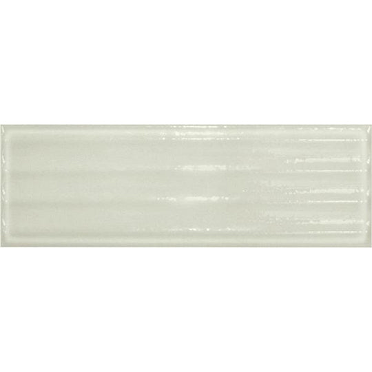 Tesoro 4" x 12" Glassalike Pressed Glossy Fluted Porcelain Wall Tile